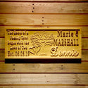 ADVPRO Name Personalized Family Tree Love Heart Last First Names Est. Date Wood Engraved Wooden Sign wpa0500-tm - 18.25