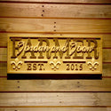 ADVPRO Name Personalized Fleur De Lis Last First Names Anniversary Est. Year Wood Engraved Wooden Sign wpa0504-tm - 18.25