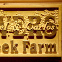 ADVPRO Name Personalized Duck Creek Farm Last First Names Housewarming Gifts Est. Year Wood Engraved Wooden Sign wpa0505-tm - Details 3