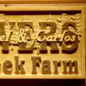 ADVPRO Name Personalized Duck Creek Farm Last First Names Housewarming Gifts Est. Year Wood Engraved Wooden Sign wpa0505-tm - Details 3
