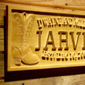 ADVPRO Name Personalized Cowboy Cowgirl Family Last First Names Est. Date Wood Engraved Wooden Sign wpa0507-tm - Details 3
