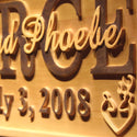 ADVPRO Name Personalized Deer Family Hunting Last First Names Est. Date Wood Engraved Wooden Sign wpa0511-tm - Details 3
