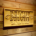 ADVPRO Name Personalized Simple Design Double Heart Last First Names Est. Date Wood Engraved Wooden Sign wpa0514-tm - 23