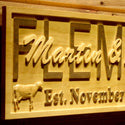 ADVPRO Name Personalized Cows Farmer Farm Last First Names Est. Date Wood Engraved Wooden Sign wpa0518-tm - Details 3