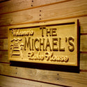 ADVPRO Name Personalized Lake House Ocean Lovers Man Cave Hideaway Gifts Wood Engraved Wooden Sign wpa0522-tm - 26.75