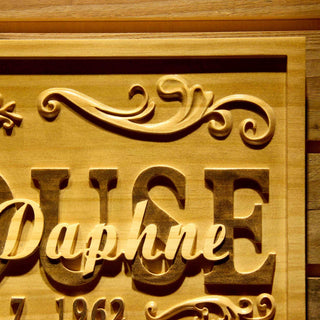 ADVPRO Name Personalized First Name Last Name Established Date Anniversary Gifts Wood Engraved Wooden Sign wpa0525-tm - Details 2