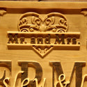 ADVPRO Name Personalized Mr. & Mrs. Decoration Last First Names Est. Date Wood Engraved Wooden Sign wpa0531-tm - Details 1
