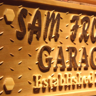 ADVPRO Name Personalized Garage Established Year Man Cave Bar Pub Wood Engraved Wooden Sign wpa0533-tm - Details 1