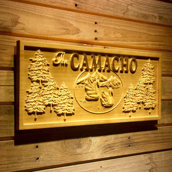ADVPRO Name Personalized Swan Lake Forest Tree Last Name Wedding Gifts Wood Engraved Wooden Sign wpa0538-tm - 23