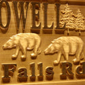 ADVPRO Name Personalized Bears Forest Your Location Your Name Your Theme Wood Engraved Wooden Sign wpa0539-tm - Details 2