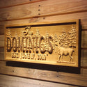 ADVPRO Name Personalized Reindeer Deer Forest Last Name Family Est. Date Wedding Gifts Wood Engraved Wooden Sign wpa0540-tm - 26.75