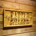 ADVPRO Name Personalized Palm Tree Island Family Name First Names Est. Date Wood Engraved Wooden Sign wpa0542-tm - 23