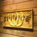 ADVPRO Name Personalized Horseshoes Stables Stars Your Name Man Cave Wood Engraved Wooden Sign wpa0543-tm - 26.75