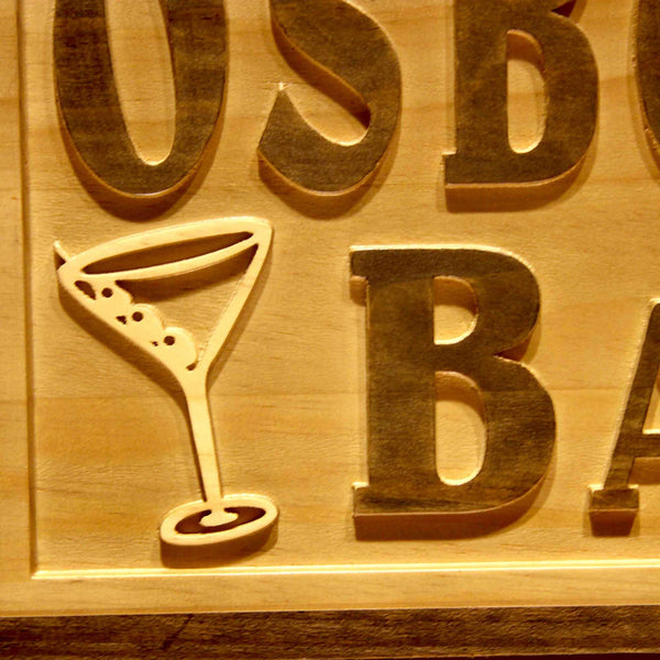 ADVPRO Name Personalized Bar Cocktails Pub Club Your Name Est. Year Wood Engraved Wooden Sign wpa0546-tm - Details 1