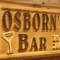 ADVPRO Name Personalized Bar Cocktails Pub Club Your Name Est. Year Wood Engraved Wooden Sign wpa0546-tm - Details 3