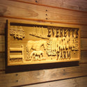 ADVPRO Name Personalized Pony Horse Farm Your Name Home D‚cor Housewarming Gifts Wood Engraved Wooden Sign wpa0547-tm - 23