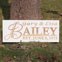 ADVPRO Personalized Custom Wedding Anniversary Sign First Name Rustic Home Decor Housewarming Gift 5 Year Wood Wooden Signs wpc0002-tm - Details 1