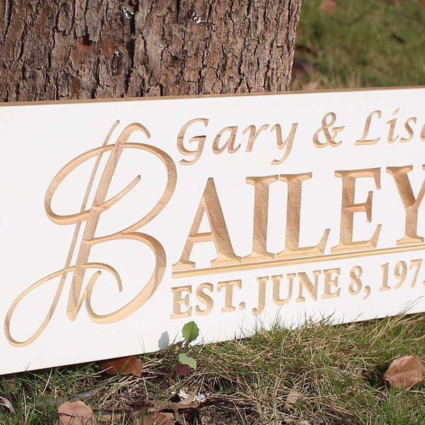 ADVPRO Personalized Custom Wedding Anniversary Sign First Name Rustic Home Decor Housewarming Gift 5 Year Wood Wooden Signs wpc0002-tm - Details 5