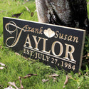 ADVPRO Personalized Last Name Rustic Home Decor Wood Engraving Custom Wedding Gift Couples Established Wooden Signs wpc0003-tm - Details 3