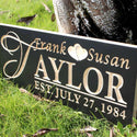 ADVPRO Personalized Last Name Rustic Home Decor Wood Engraving Custom Wedding Gift Couples Established Wooden Signs wpc0003-tm - Details 6