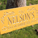 ADVPRO Name Personalized Last Name First Name Established Date Home Decor Wedding Gift Wooden Sign wpc0024-tm - Details 5