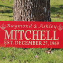 ADVPRO Name Personalized Last Name First Name Established Date Home Decor Wedding Gift Wooden Sign wpc0025-tm - Details 4