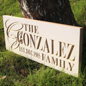 ADVPRO Name Personalized Last Name First Name Established Date Home Decor Wedding Gift Wooden Sign wpc0029-tm - Details 2