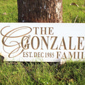 ADVPRO Name Personalized Last Name First Name Established Date Home Decor Wedding Gift Wooden Sign wpc0029-tm - Details 4