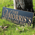 ADVPRO Name Personalized Lake House Last Name Home Decor Wedding Gift Wooden Sign wpc0031-tm - Details 3