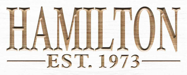 ADVPRO Name Personalized Last Name First Name Established Date Home Decor Wedding Gift Wooden Sign wpc0042-tm - White