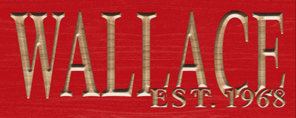 ADVPRO Name Personalized Last Name First Name Established Date Home Decor Wedding Gift Wooden Sign wpc0043-tm - Red