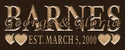 ADVPRO Name Personalized Last Name First Name Established Date Home Decor Wedding Gift Wooden Sign wpc0047-tm - Brown