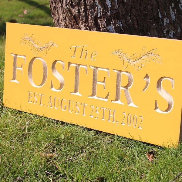 ADVPRO Name Personalized Last Name First Name Established Date Home Decor Wedding Gift Wooden Sign wpc0050-tm - Details 6