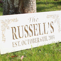 ADVPRO Name Personalized Last Name First Name Established Date Home Decor Wedding Gift Wooden Sign wpc0051-tm - Details 5