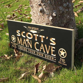 ADVPRO Name Personalized Man Cave Wooden 3D Engraved Sign Custom Gift Craved Bar Beer Home Decor Lake House Plaques Game Room Den Wood Signs wpc0054-tm - Details 3
