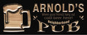 ADVPRO Name Personalized Neighborhood Pub Beer Mug Wood Engraved Wooden Sign wpc0055-tm - Black
