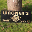 ADVPRO Name Personalized Dart Club Beer Bar Game Room Decor 3D Engraved Wooden Sign wpc0059-tm - Details 1