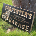 ADVPRO Name Personalized Garage Car Repair Man Cave Den Beer Bar Decoration 3D Engraved Wooden Sign wpc0061-tm - Black