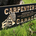 ADVPRO Name Personalized Garage Car Repair Man Cave Den Beer Bar Decoration 3D Engraved Wooden Sign wpc0061-tm - Details 5