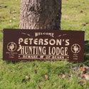 ADVPRO Name Personalized Hunting Lodge Gun Deer Bear Eagle Den Lake House Man Cave 3D Engraved Wooden Sign wpc0073-tm - Details 1