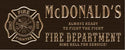 ADVPRO Name Personalized Fire Fighter Department Retired Fireman Man Cave Bar 3D Engraved Wooden Sign wpc0075-tm - Brown