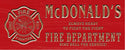 ADVPRO Name Personalized Fire Fighter Department Retired Fireman Man Cave Bar 3D Engraved Wooden Sign wpc0075-tm - Red