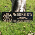 ADVPRO Name Personalized Fire Fighter Department Retired Fireman Man Cave Bar 3D Engraved Wooden Sign wpc0075-tm - Details 1