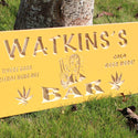 ADVPRO Name Personalized Marijuana High Life Bar Weed Beer Wine Den Game Room 3D Engraved Wooden Sign wpc0079-tm - Details 5