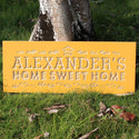 ADVPRO Name Personalized Home Sweet Home House Warming Gift 3D Engraved Wooden Sign wpc0081-tm - Yellow