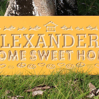 ADVPRO Name Personalized Home Sweet Home House Warming Gift 3D Engraved Wooden Sign wpc0081-tm - Details 4