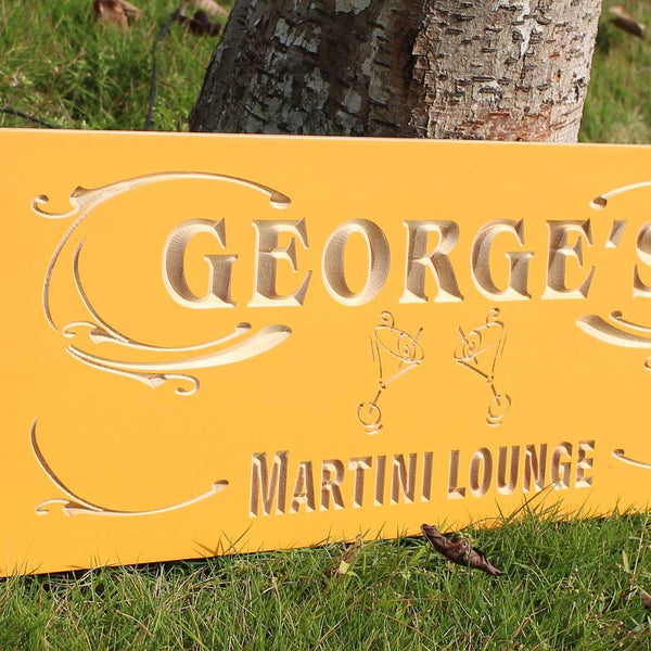 ADVPRO Name Personalized Martini Lounge Club Wine Bar Wood Engraved Wooden Sign wpc0088-tm - Details 5
