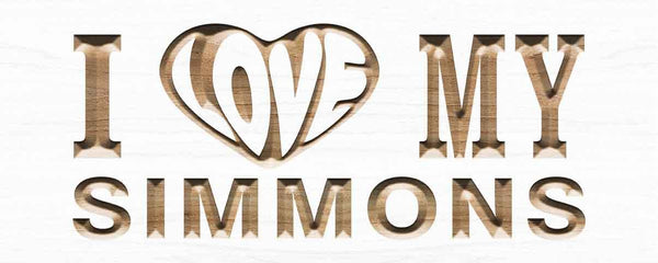 ADVPRO Name Personalized I Love My Lover Dog Cat Pet 3D Engraved Wooden Sign wpc0093-tm - White