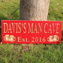 ADVPRO Name Personalized Man CAVE with Established Date Beer Cups Mugs Man Cave 3D Engraved Wooden Sign wpc0098-tm - Details 1