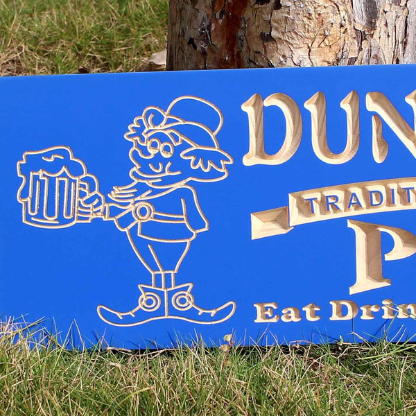 ADVPRO Name Personalized Traditional Irish Pub Beer Bar Wood Engraved Wooden Sign wpc0104-tm - Details 4